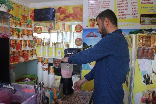 Gaziantep’te doğal meyve suyu tercih ediliyor