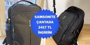Konforlu seyahatin sırı SAMSONITE çantada dev fırsat!