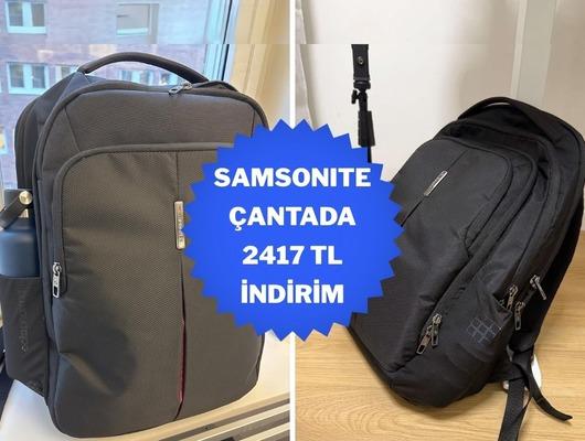 Konforlu seyahatin sırı SAMSONITE çantada dev fırsat!