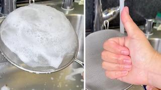 Mutfakta süzgeç hilesi 86 bin beğeni aldı: Yıllarca yanlış mı temizledik?