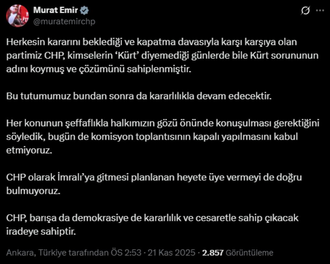 Son dakika | İmralı düğümü resmen çözüldü: Komisyon tarihi karar aldı, CHP kapalı toplantıdan ayrıldı 2