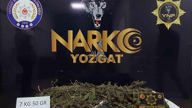 Yozgat’ta 7 kilo esrar ele geçirildi