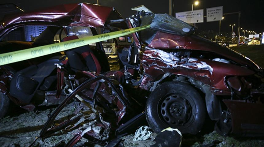 Ankara'da trafik kazası: 2 ölü, 2 yaralı