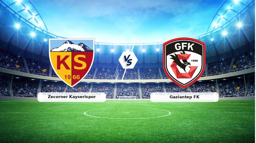 (&Ouml;zet) Zecorner Kayserispor - Gaziantep FK Ma&ccedil;ı &Ouml;zeti ve T&uuml;m &Ouml;nemli Anları