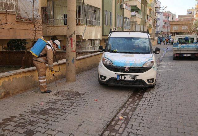 Haliliye’de haşere ve sinekle mücadele sürüyor