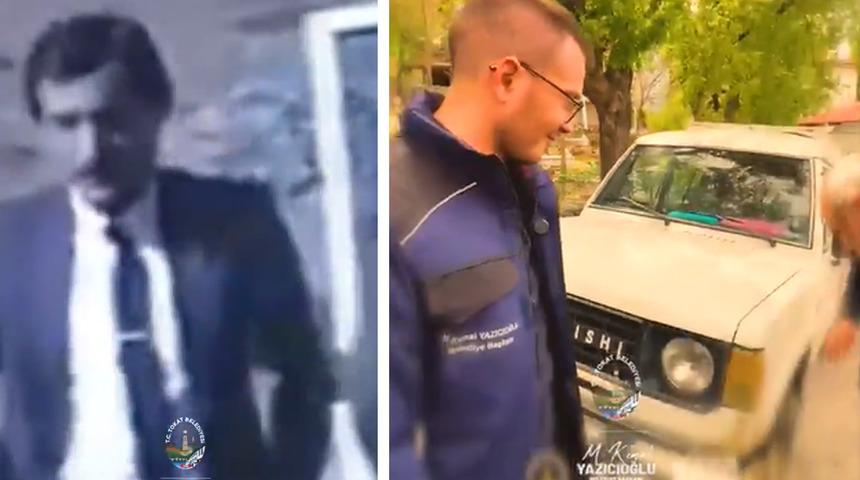 Recep Yazıcıoğlu'nun makam aracını oğul Yazıcıoğlu 45 yıl sonra bulup satın aldı