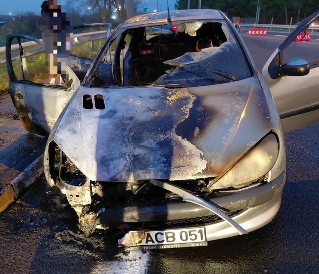 Lüleburgaz’da otomobil yangını 1