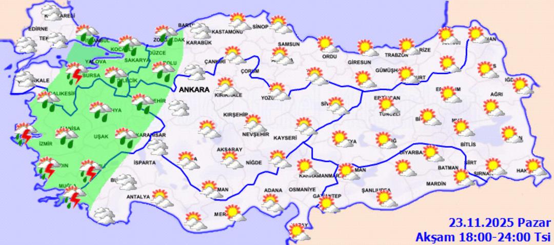 İstanbullular bu saatte yağmura şaşırmasın! Ankara ve İzmir de de başlıyor (23 Kasım hava durumu) 8