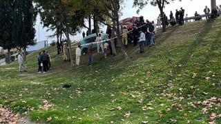 Esenler’de otomobil şarampole yuvarlandı: Sürücü ağır yaralandı