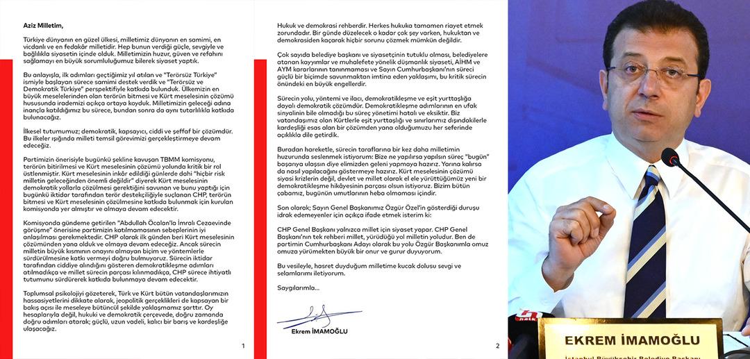 Kılıçdaroğlu nun eleştirdiği Özgür Özel e destek çıktı! İmamoğlu ndan İmralı kararı açıklaması 4