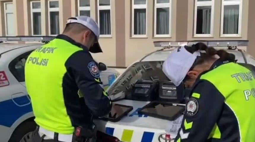 K&uuml;tahya&rsquo;da okul servislerine g&uuml;venlik denetimi