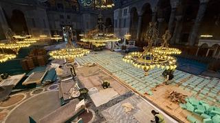 Ayasofya’da bilim kurulu kararıyla tadilatlar devam ediyor