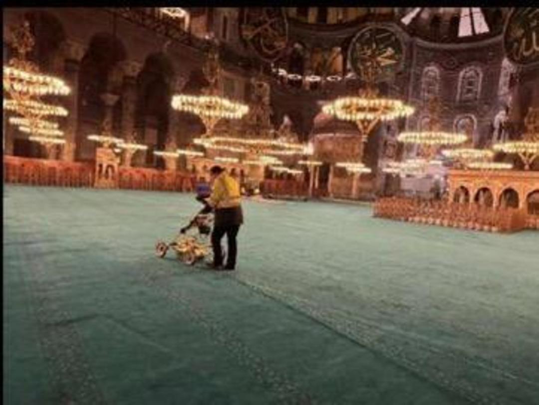 Ayasofya’da bilim kurulu kararıyla tadilatlar devam ediyor 4