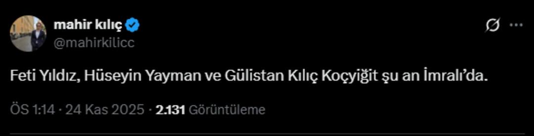 Son dakika | İmralı ziyareti bilmecesi! Üç isim seçilmişti: "Şu anda oradalar" paylaşımı geldi 5