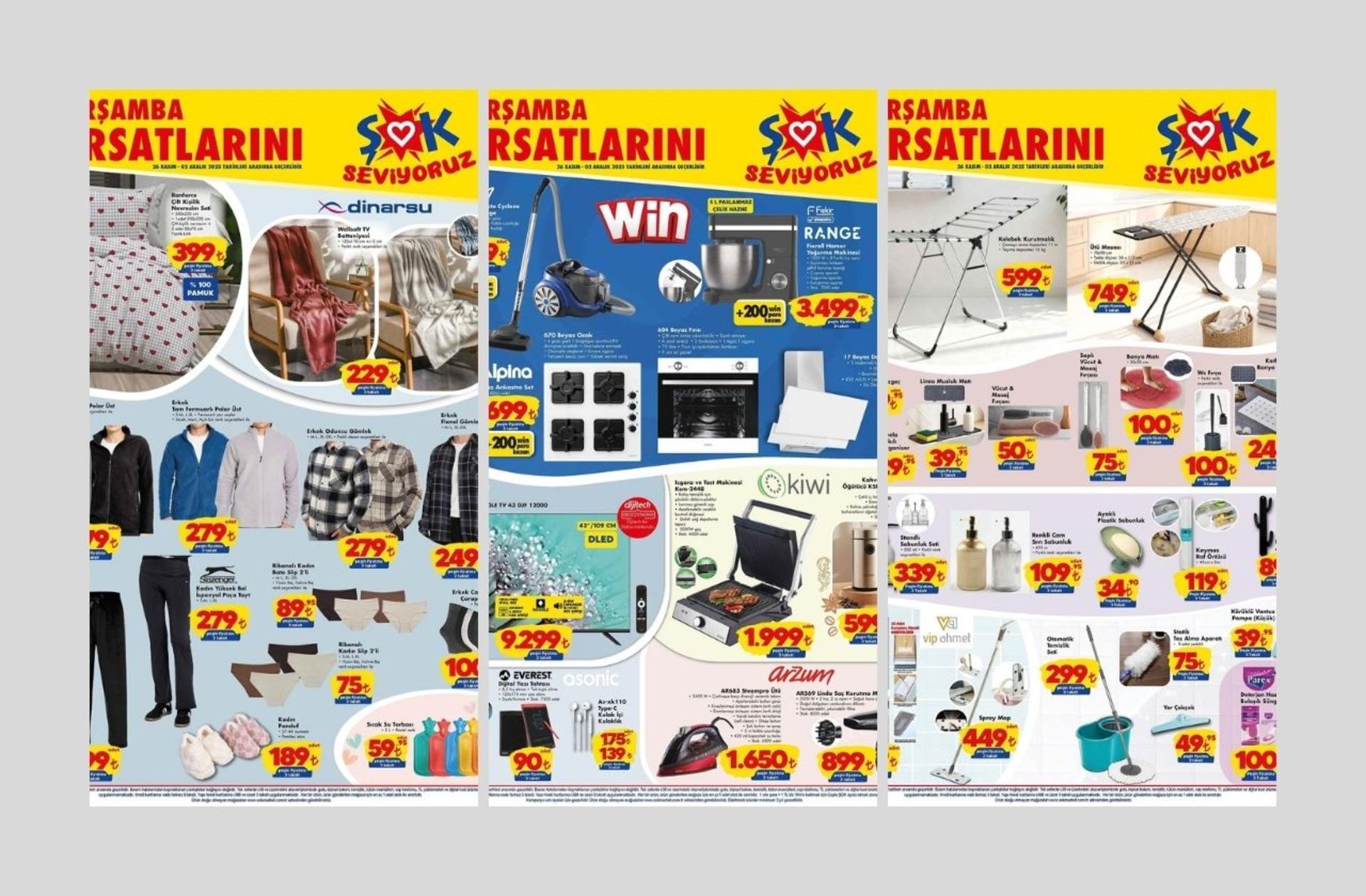 ŞOK'a kapaklı Borcam geliyor! 26 Kasım 2025 ŞOK aktüel katalog yayınlandı!