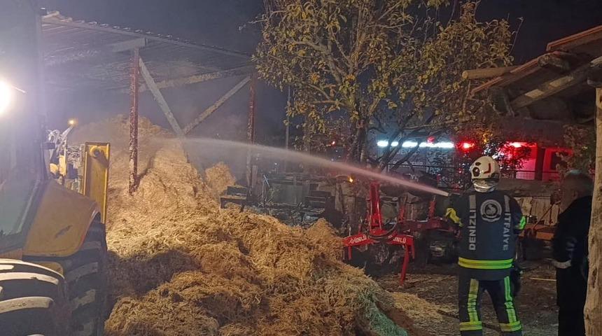 Samanlık yangını korkuya neden oldu