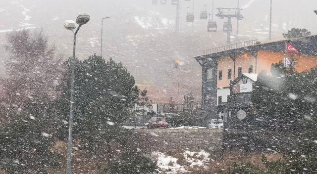 Erciyes’te kar yağışı yeniden başladı 4