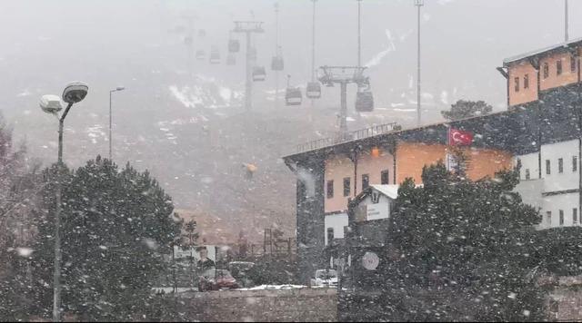 Erciyes’te kar yağışı yeniden başladı 3