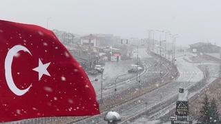 Erciyes’te kar yağışı yeniden başladı