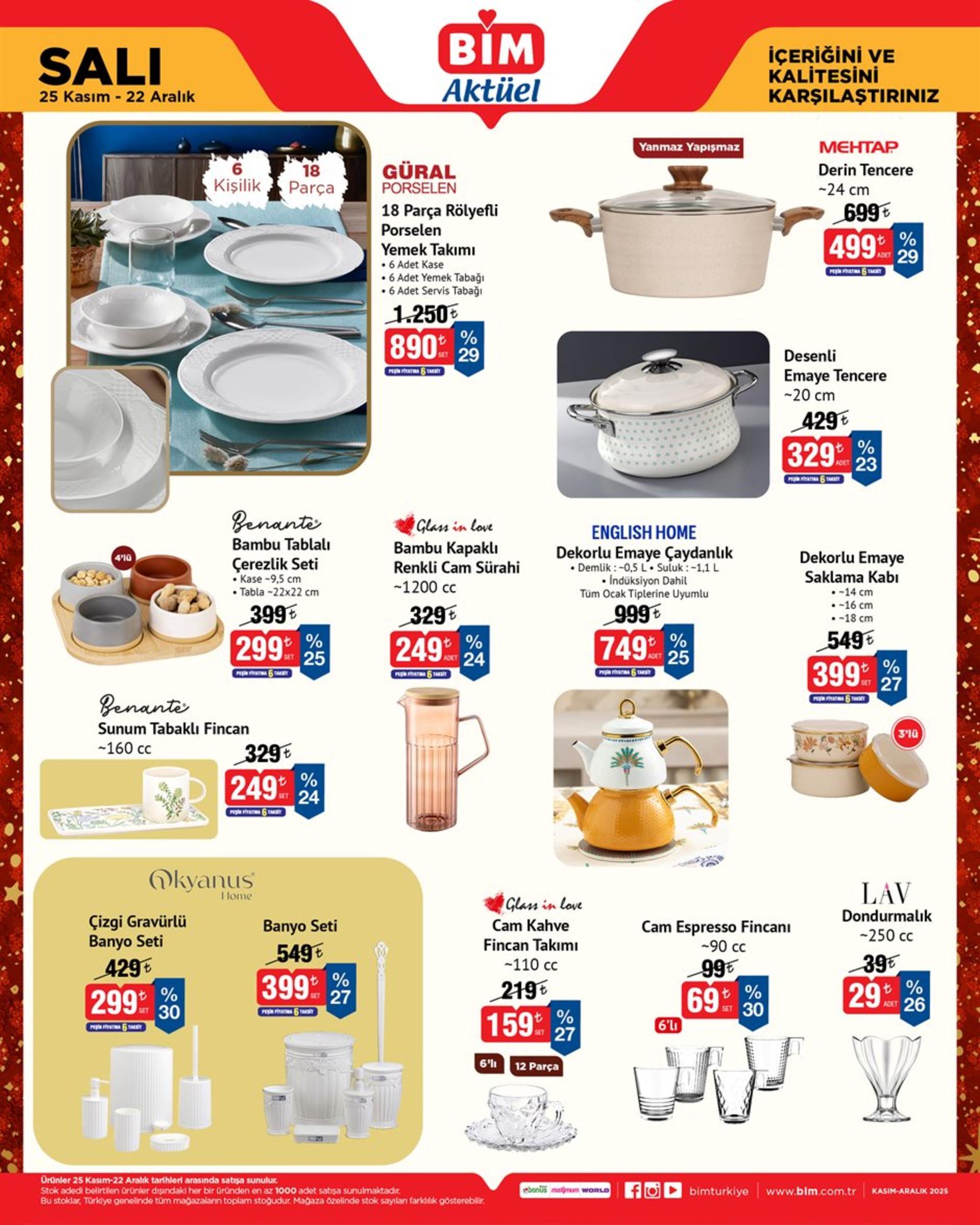 25 Kasım - 22 Aralık