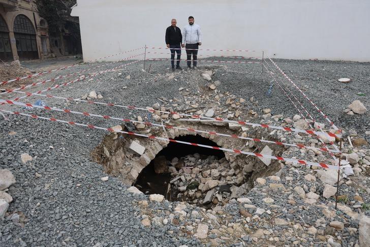 Binanın altında meğer tarih yatıyormuş! Depremle ortaya çıktı G1