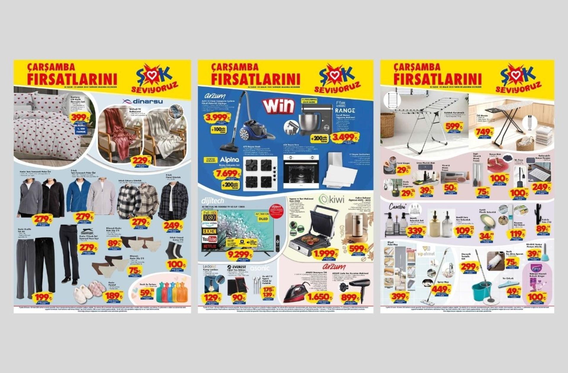 ŞOK'a kurutmalı çamaşır makinesi geliyor! 26 Kasım 2025 ŞOK aktüel katalog yayınlandı