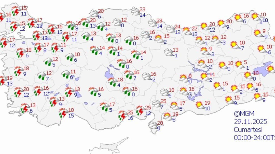 Meteoroloji tarihi verdi! O bölgeye kar geliyor 4