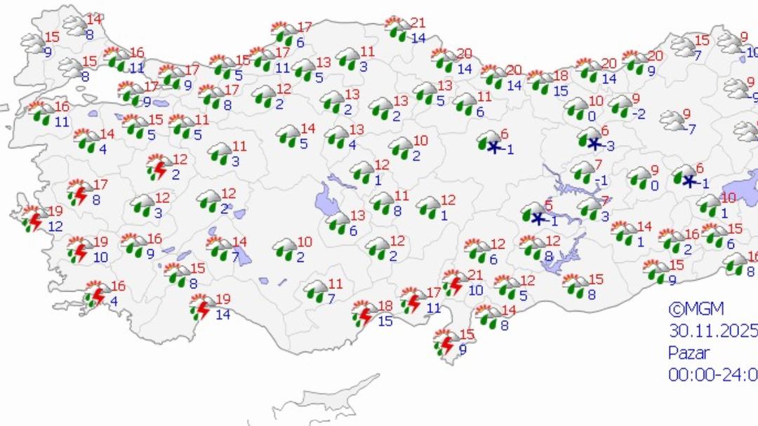 Meteoroloji tarihi verdi! O bölgeye kar geliyor 5