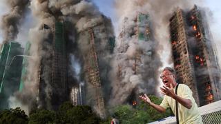 SON DAKİKA | Hong Kong'da gökdelenlerde yangın! 2 bin dairelik site alev alev yandı