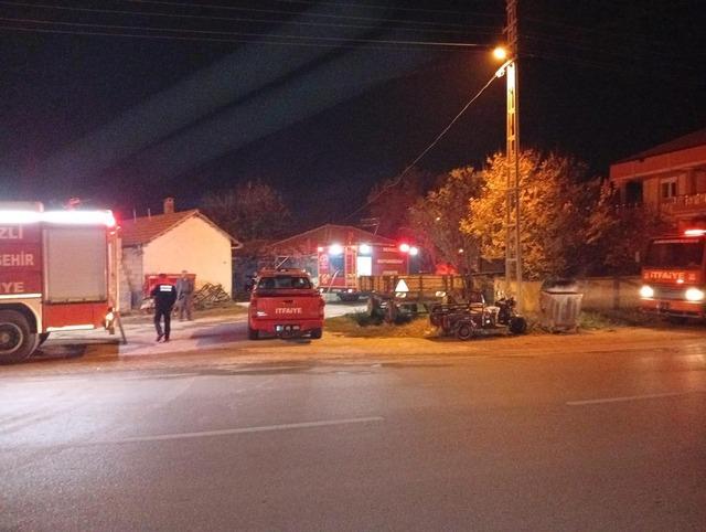 Tek katlı evdeki yangın korkuttu 2