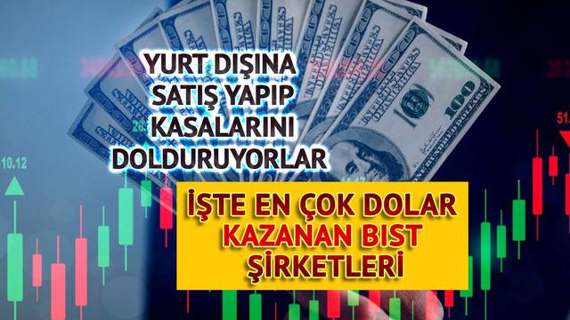 Bu şirketler yurt dışına satış yapıp dolar kazanıyor! En &ccedil;ok dolar kazanan borsa İstanbul şirketleri..