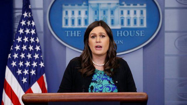 Beyaz Saray Sözcüsü Sarah Sanders 