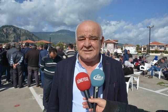 Dalyan’da yeni pazar yerinin kura çekimi yapıldı