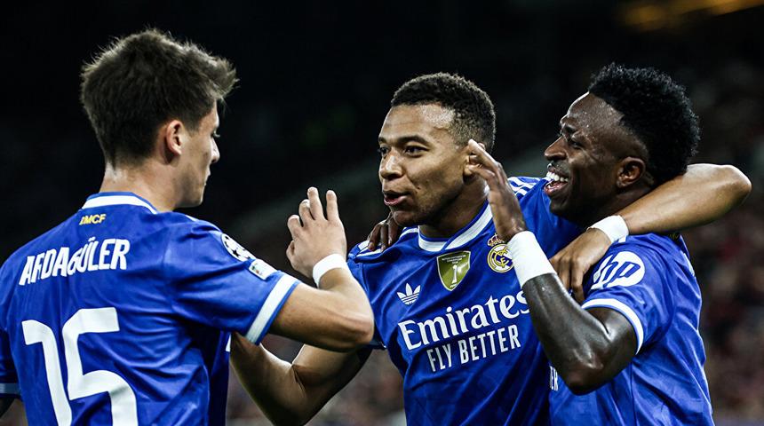 Şampiyonlar Ligi'nde goll&uuml; gece! Mbappe 7 dakikada hat-trick yaptı, Arda G&uuml;ler dikkat &ccedil;ekti