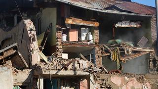 Erzurum'da korkunç doğal gaz patlaması! 2 ev yıkıldı