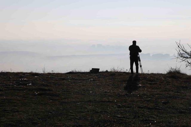 Sis adeta kenti yuttu, doğa olayı izleyenleri mest etti 1