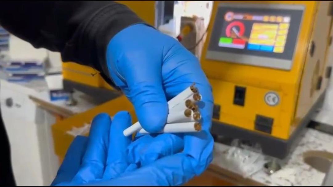 Evin odalarını sigara imalathanesine çevirmişler 1