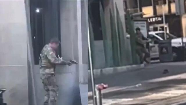 ABD'yi karıştıran saldırının görüntüleri ortaya çıktı: Afgan saldırgan Ulusal Muhafızlara böyle pusu kurmuş