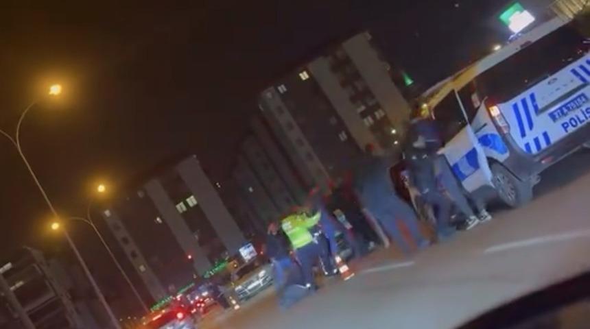 Gaziantep’te trafik cezasına tepki gösteren şahıslardan polise mukavemet