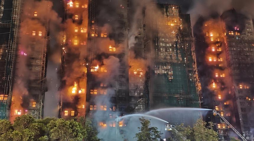 Hong Kong'da sitede çıkan yangında hayatını kaybedenlerin sayısı 128’e yükseldi