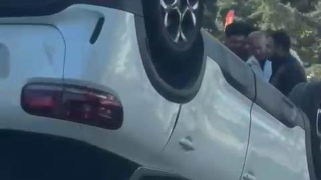 Diyarbakır’da araç takla attı: 1 yaralı