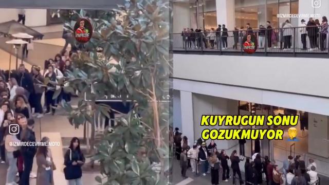 Black Friday indirim çılgınlığı! İzmir'deki AVM'de kuyruk oluştu