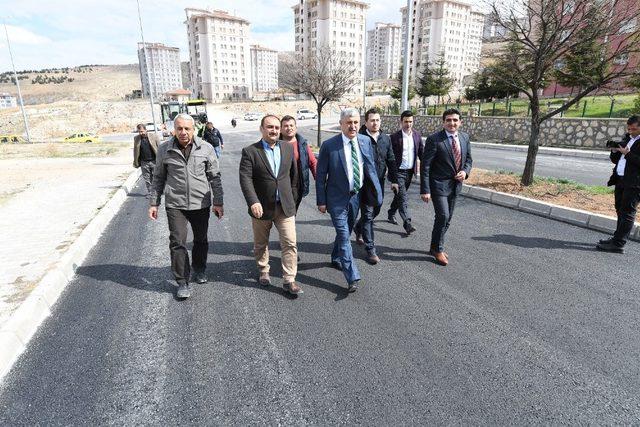 Başkan Polat yol çalışmalarını inceledi