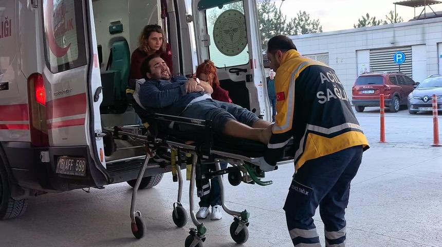 600 kiloluk demir silindirin altında kaldı