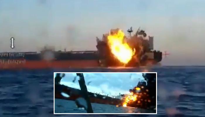 Karadeniz'de bir saldırı daha! Ukrayna saldırı g&ouml;r&uuml;nt&uuml;lerini paylaştı