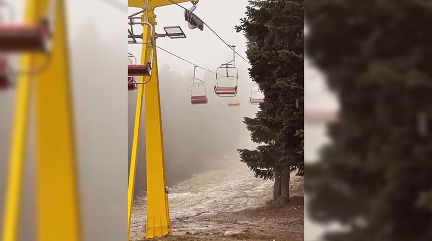 Uludağ'a kar yağdı! Pazar günü yeniden etkili olacak