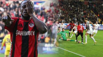 Gaziantep FK- Eyüpspor maçının son dakikalarında Boateng'den çok ilginç gol! 