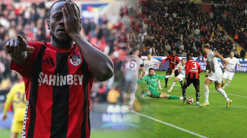 Gaziantep FK- Ey&uuml;pspor ma&ccedil;ının son dakikalarında Boateng'den &ccedil;ok ilgin&ccedil; gol! 