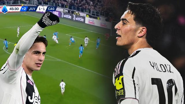 Kenan Yıldız'dan Cagliari maçında resital! Tüm İtalya ayakta alkışlıyor...