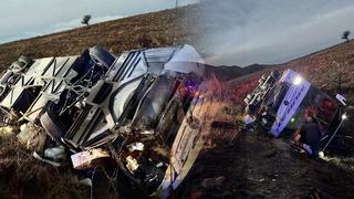 Afyonkarahisar'da kaza! Yolcu otobüsü devrildi, ölü ve çok sayıda yaralı var